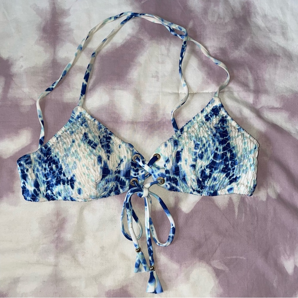 Women’s Victoria’s Secret Scrunched Lace Up Bikini Top